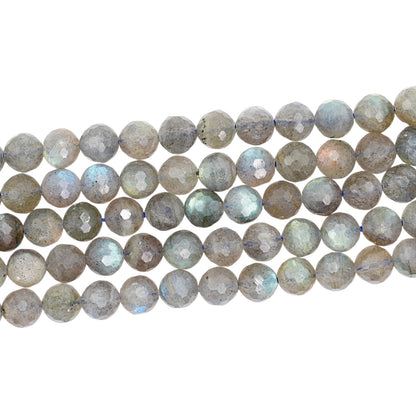 Fil de perles facettées labradorite A+