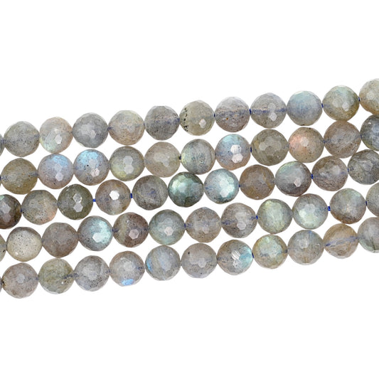 Fil de perles facettées labradorite A+
