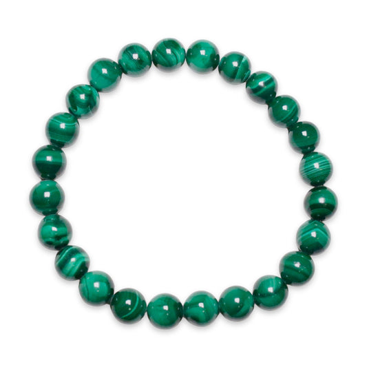 Bracelet Malachite AA+ taille homme