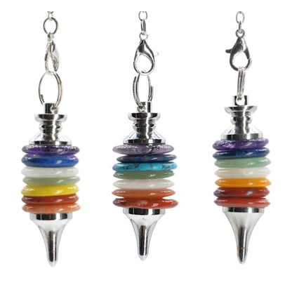 Pendule Donut rondelle 7 Chakras (choix aléatoire)