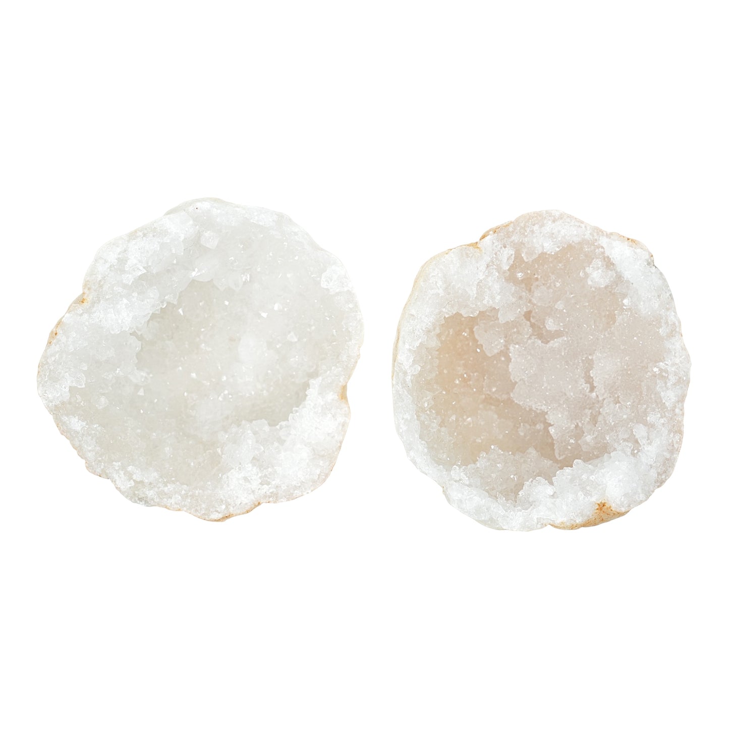 Petite géode entière en Quartz Blanc 6-7 cm