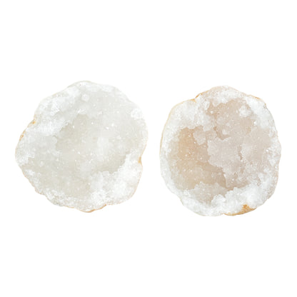 Petite géode entière en Quartz Blanc 6-7 cm