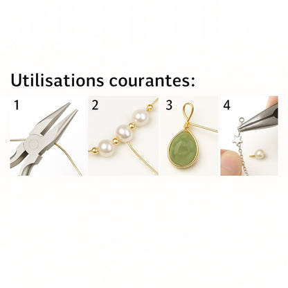 Fil de cuivre pour bijouterie 
(argenté ou doré claire ou doré foncé)