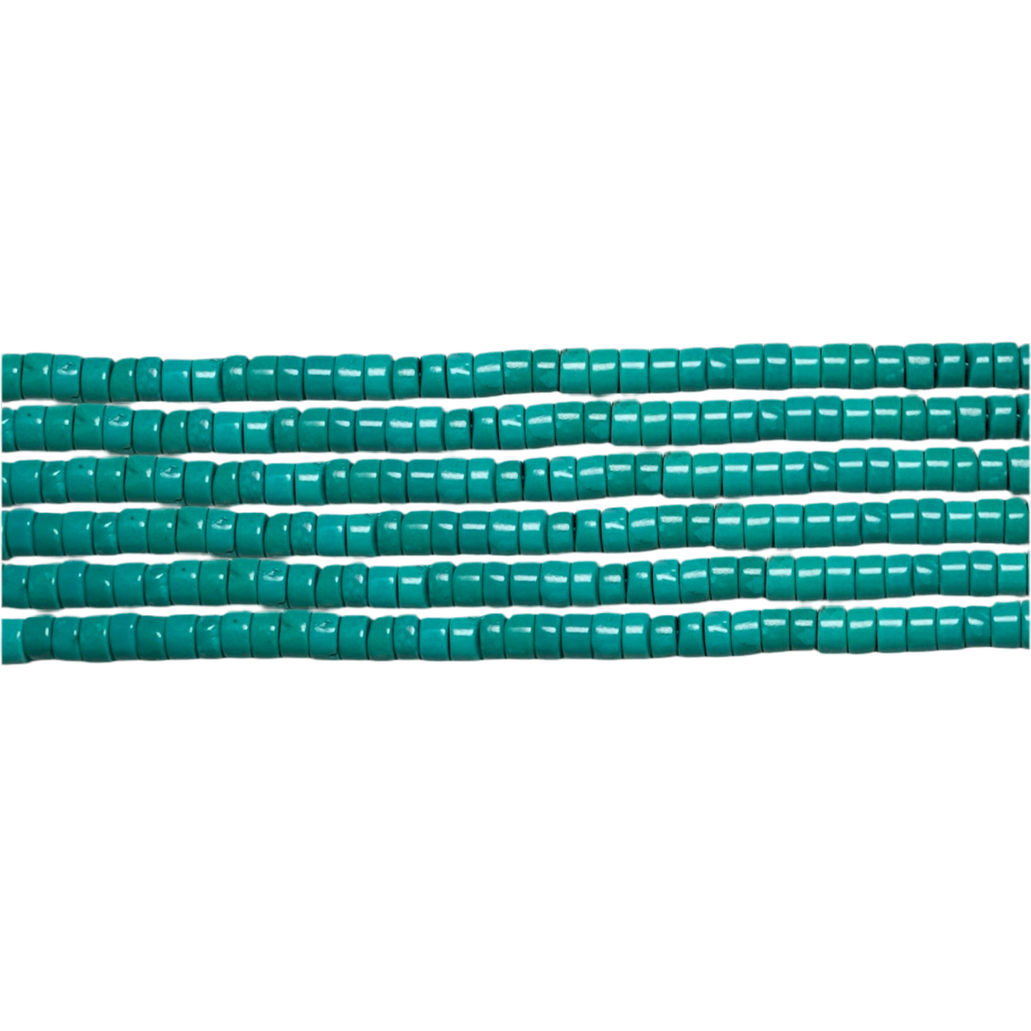 Fil de perle Heishi en Turquoise de Chine 2x4 mm