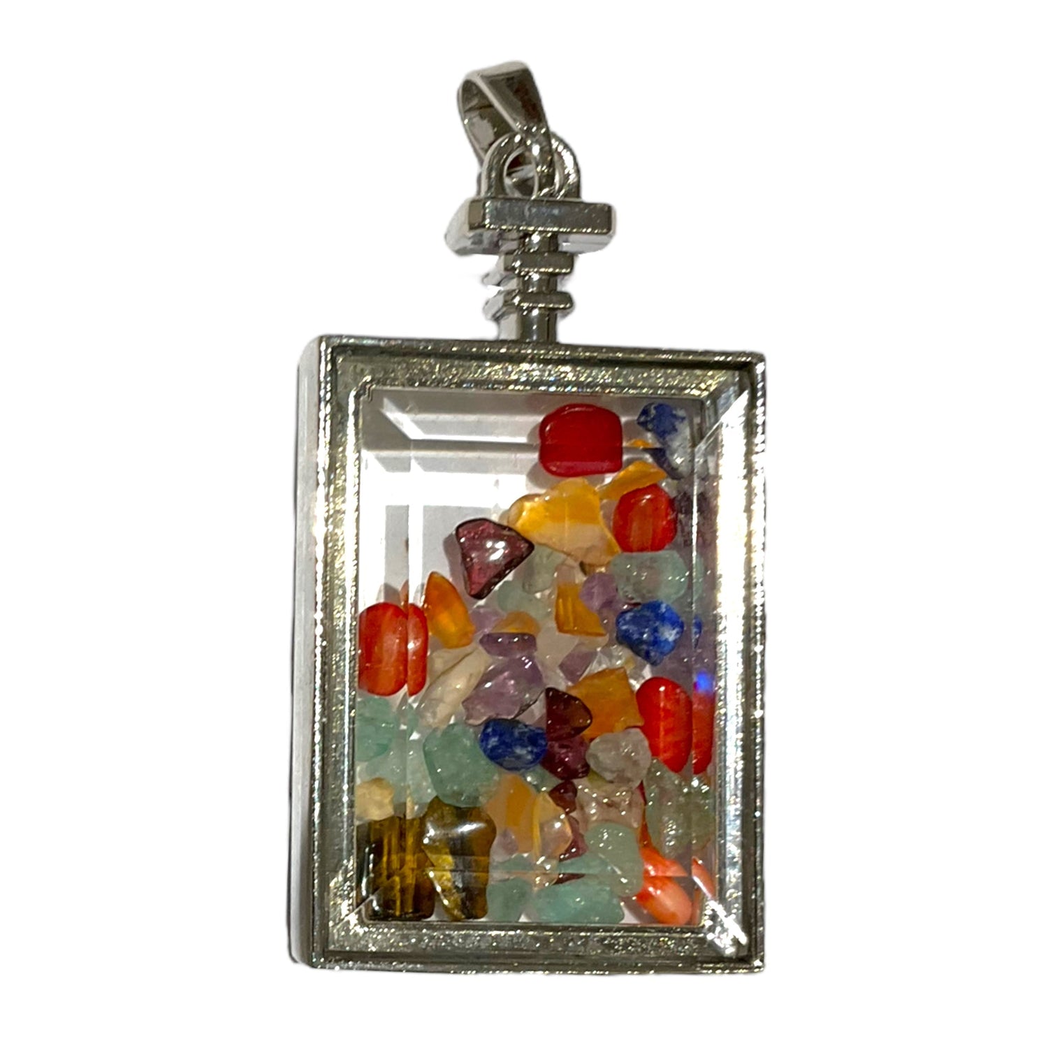 Pendentif mini pierre rectangle facetté - Foliesbijoux