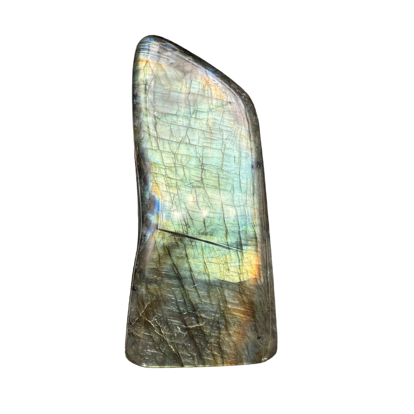 Labradorite forme libre AAA (Lot 38) 776g 13,5x5,5x5,5