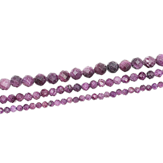 Fil de perles facettées Sugilite