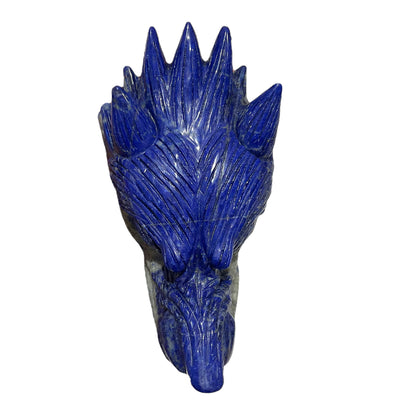 Tête de Loup en Lapis-lazuli pièce unique 13x9x7,5 numéro TL2