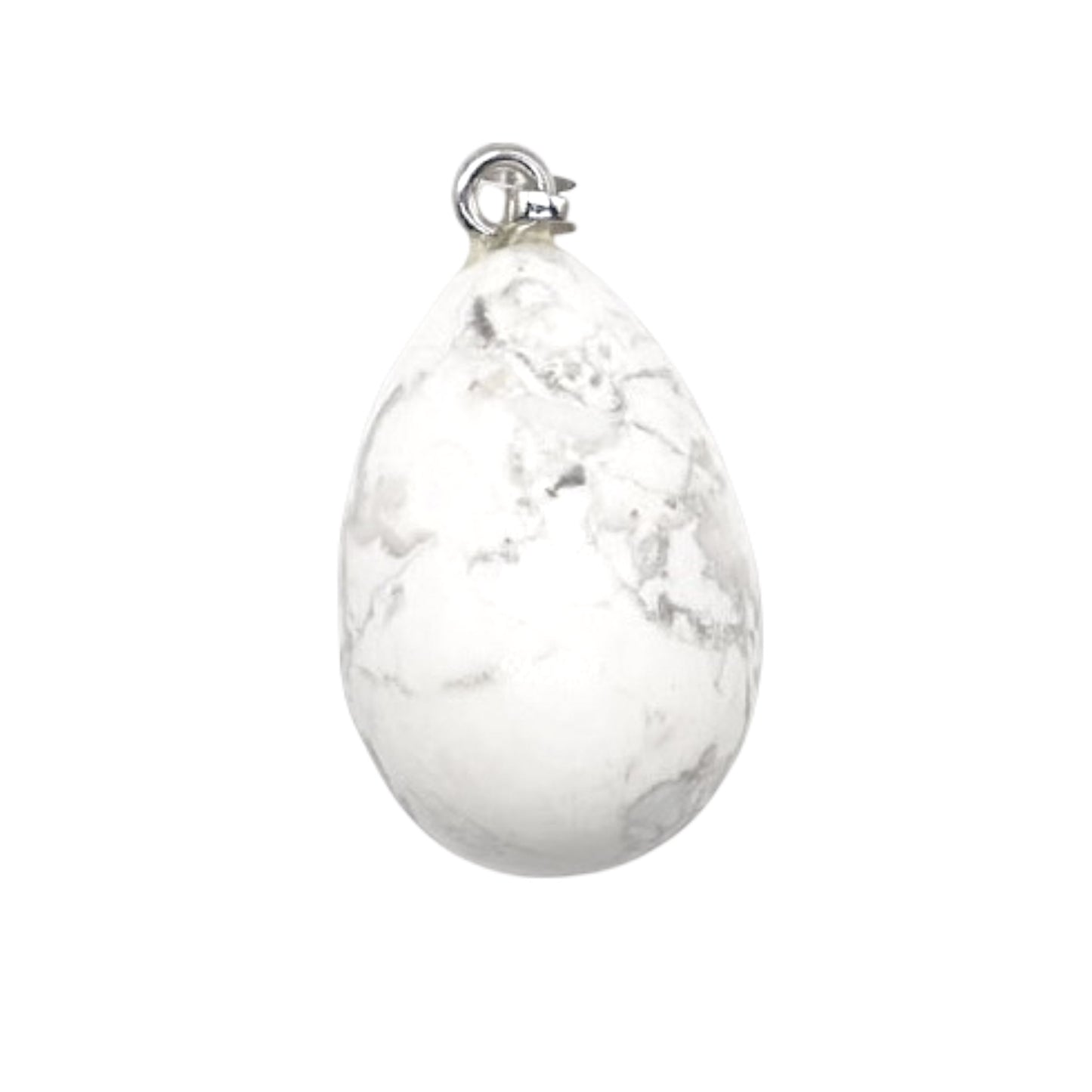 Pendentif forme oeuf 20x30 mm (12 pierres disponible) (bélière doré ou argenté incluse)