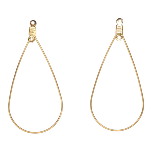 10 paires de supports de boucle d’oreille à personnalisé en acier inoxydable (2 tailles disponible) (Attache acier vendus séparément)