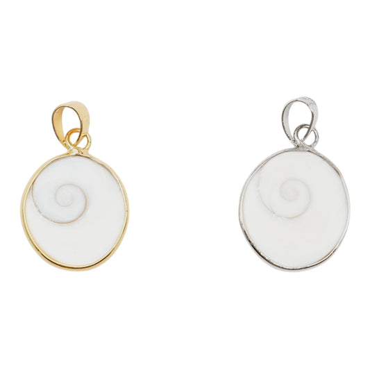 Œil de sainte Lucie 1.5x2 cm – Monture dorée ou argentée