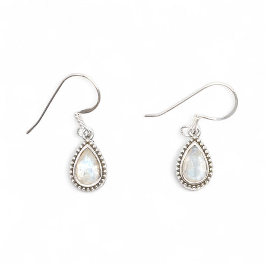 Boucle d'oreille Pierre de lune facetté