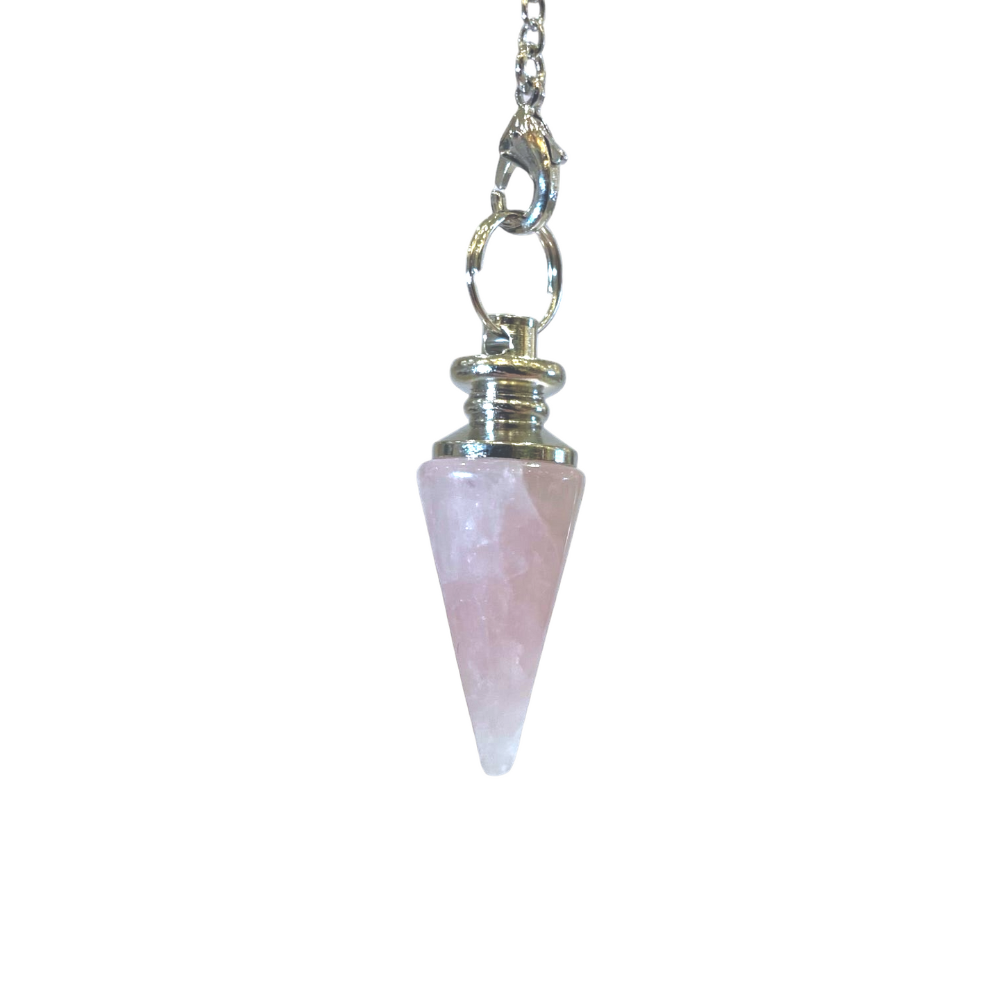 Pendule petit cône Quartz Rose