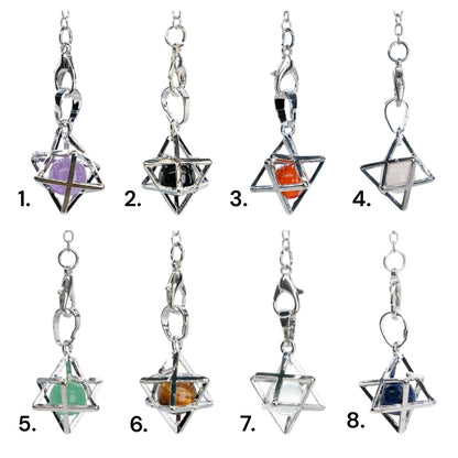 Pendule forme étoile (8 pierres disponible)