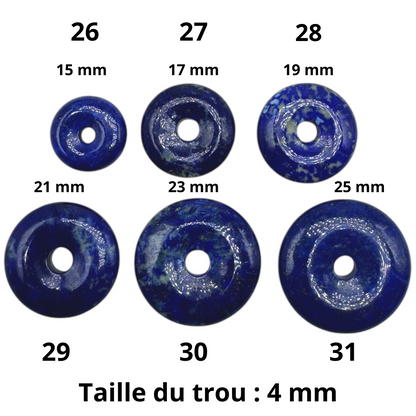 Donut en pierre naturelle (35 pierres différentes)