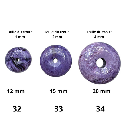 Donut en pierre naturelle (35 pierres différentes)