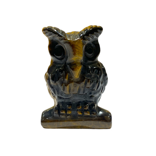 Figurine Hibou en Oeil de tigre