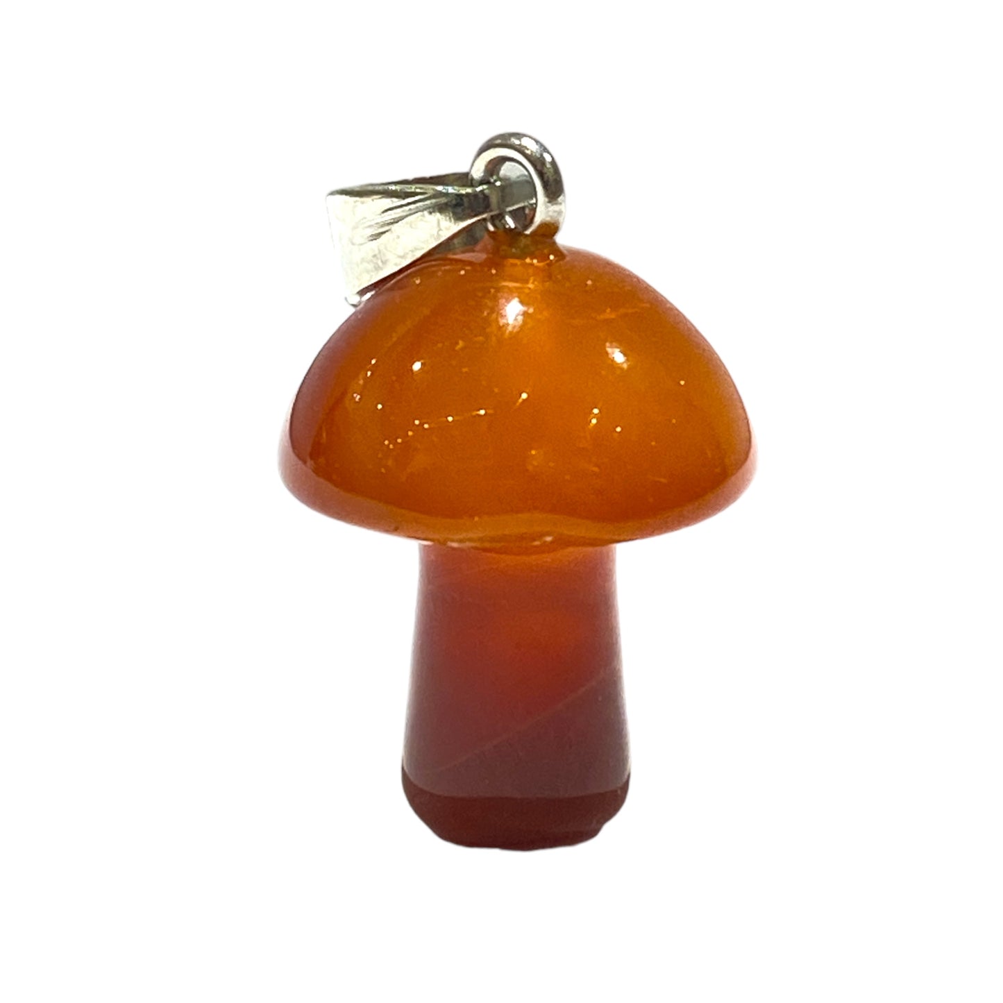 Pendentif Champignon en Cornaline