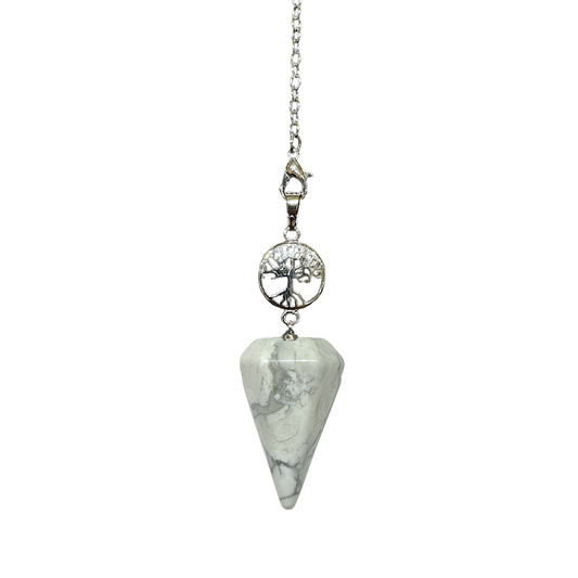 Pendule Arbre de vie cone Howlite