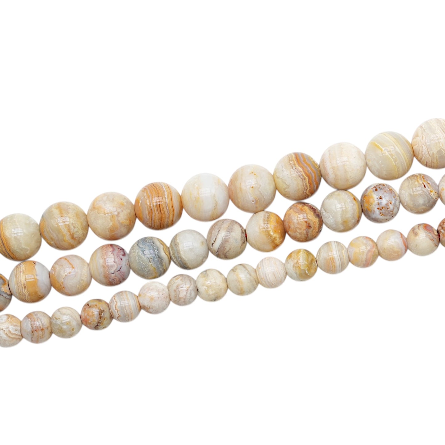 Grey Botswana Agate bead strand AA