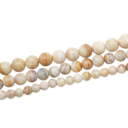 Grey Botswana Agate bead strand AA