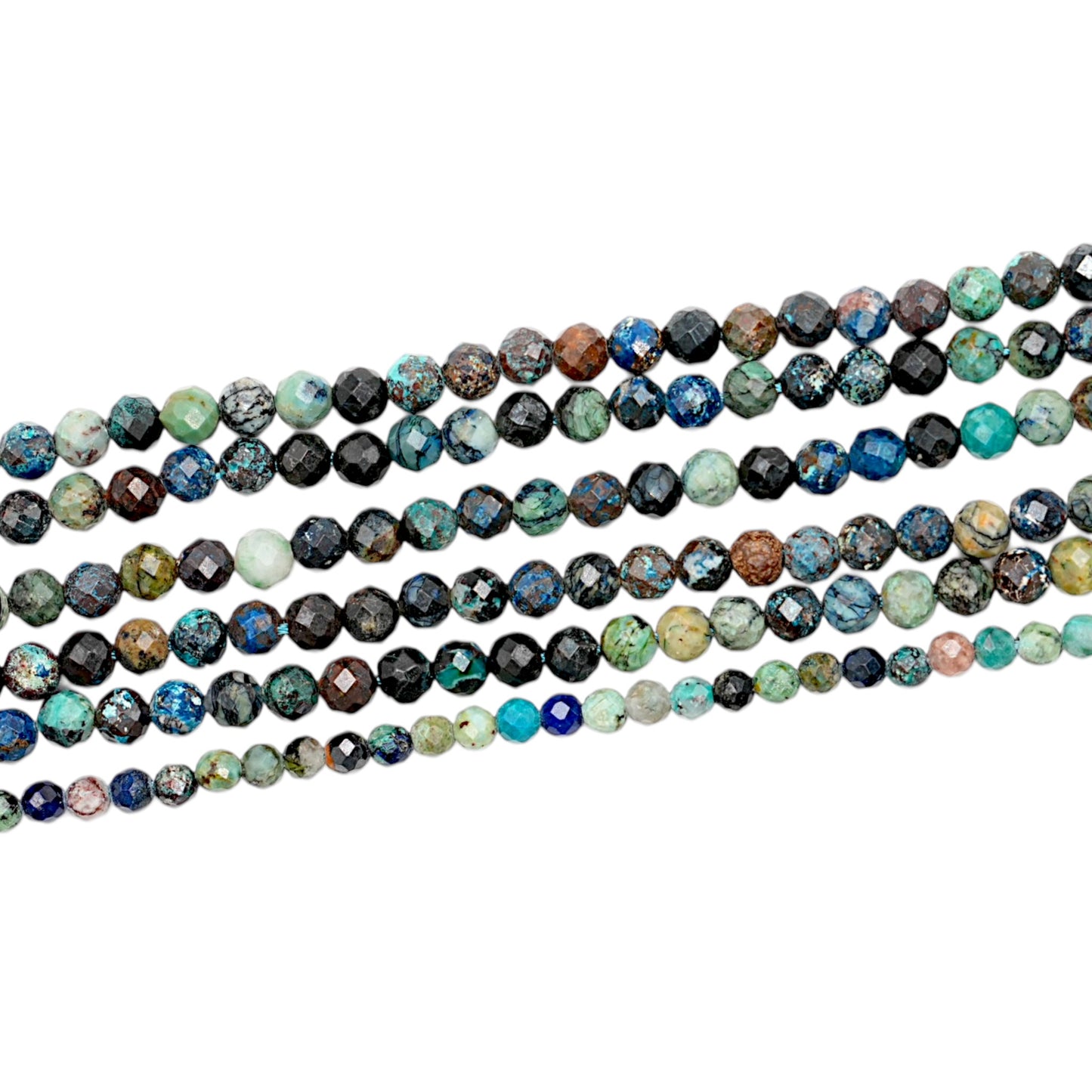Fil de perles facettées Chrysocolle