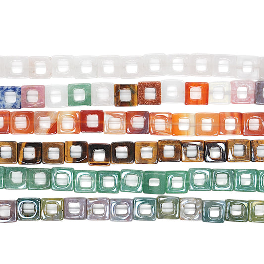 Fil carré en pierre naturelle reference 36 — 10 mm (6 pierres disponible)