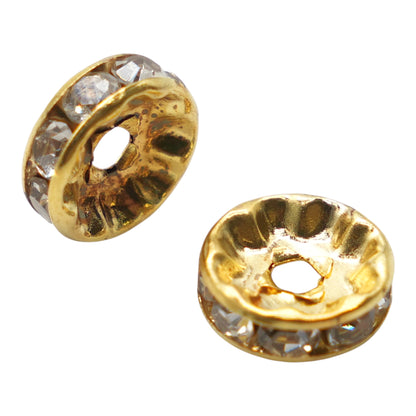 Set of 20 gold-plated brass spacer charms (17 designs available)