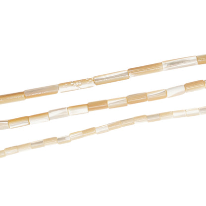 Fil de nacre dorée forme tube (3 tailles disponible)