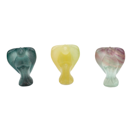 Figurine Ange en Fluorine multicolore 4x2,5 cm