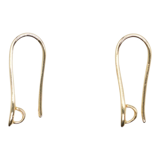 10 paires d’attache crochet  CA 78 D pour boucle d’oreille en acier inoxydable doré 2x1 cm