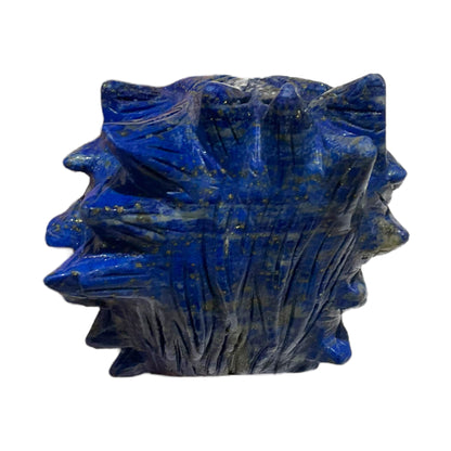 Tete de Loup en Lapis-lazuli pièce unique 12x7x7cm numéro TL1