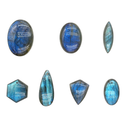 Pendentif en labradorite extra bleue (7 formes disponible)