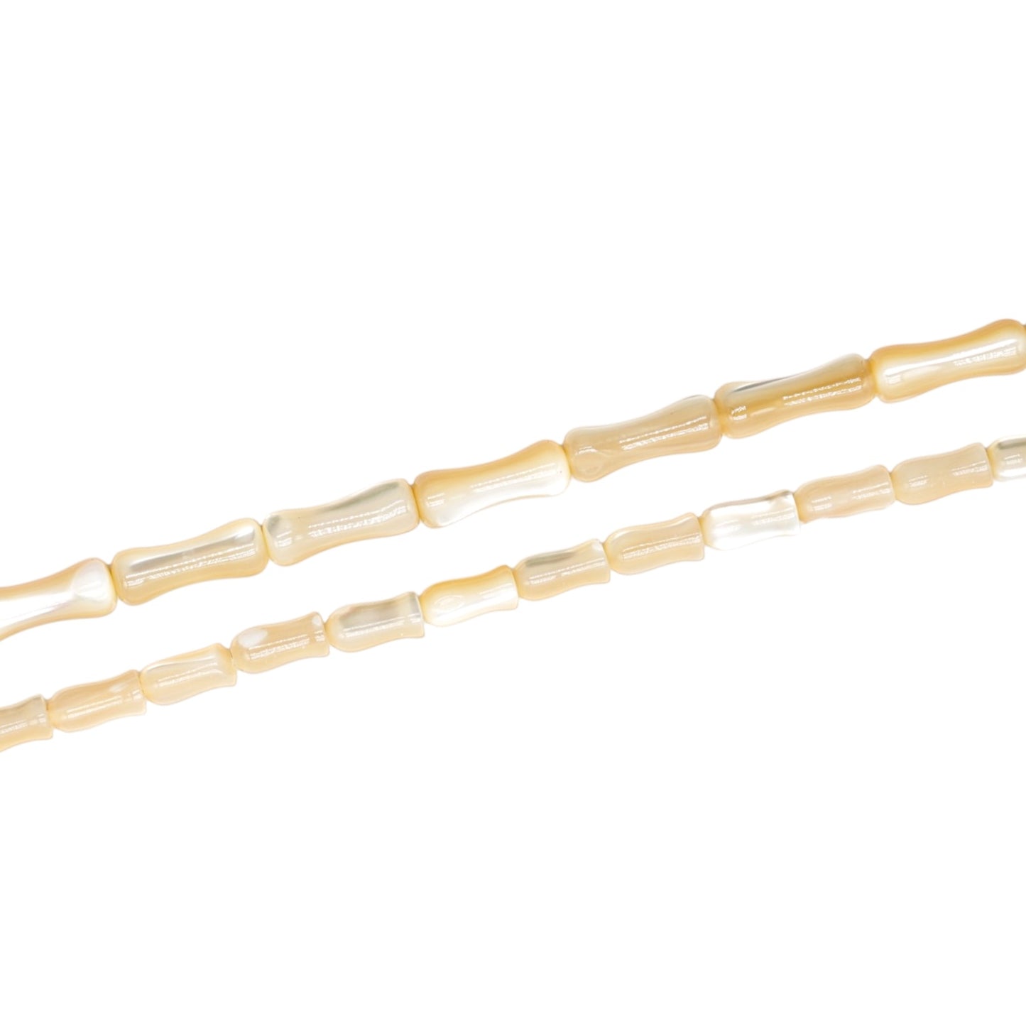 Fil de nacre dorée forme os (2 tailles disponible)