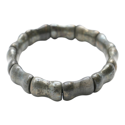 Bracelet forme os à 2 trous facetté AA+13x18x7.5 mm (14 pierres disponible) #21