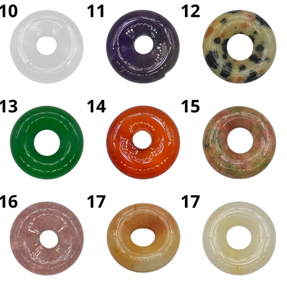 Lot de 10 donuts  (17 pierres & deux tailles disponible)