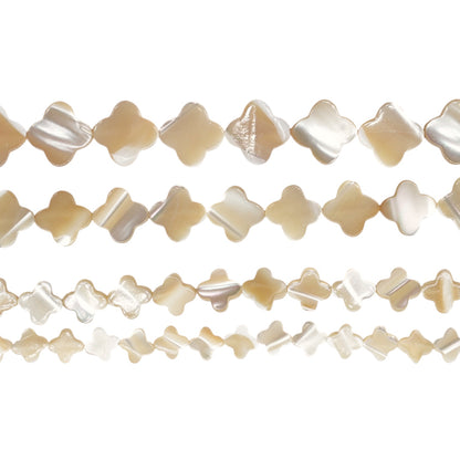 Fil de perle nacre dorée — Trèfles