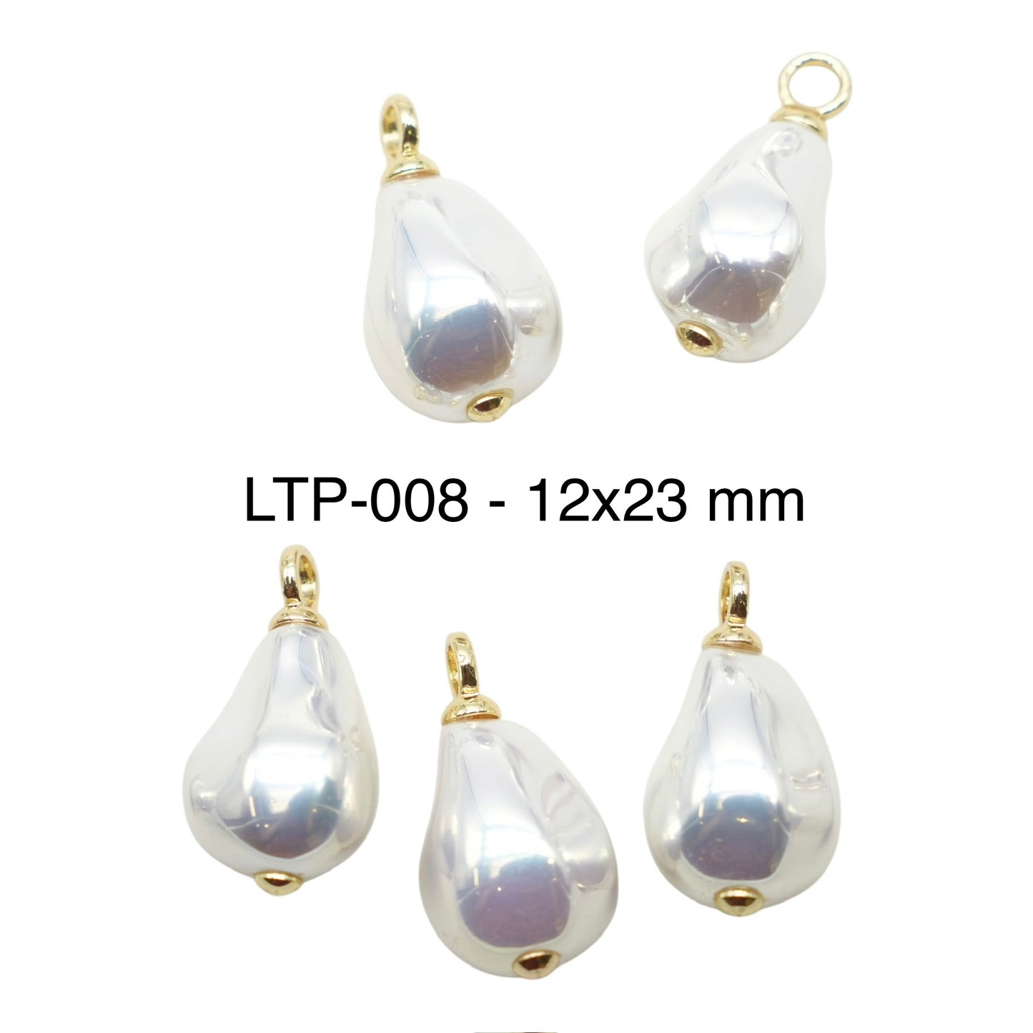 5 Gold-Plated Stainless Steel Charms/Pendants (6 models available)