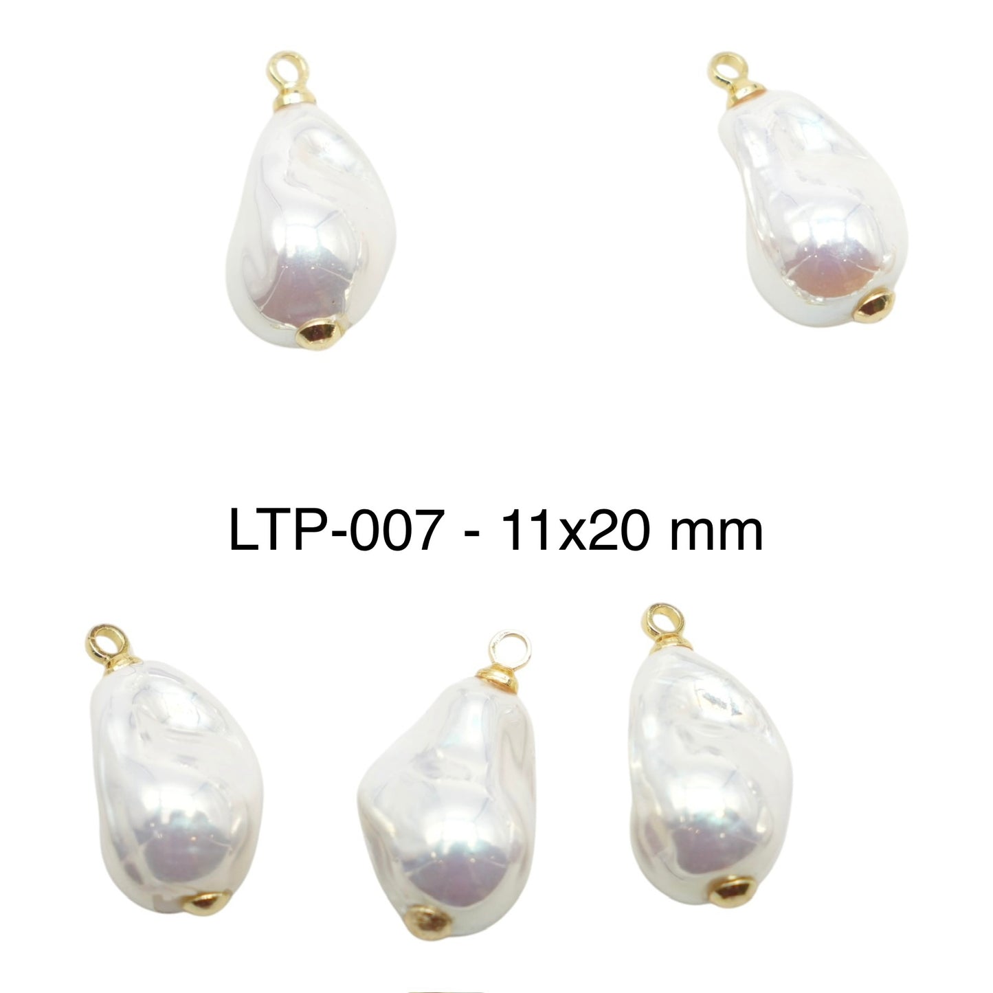 5 Gold-Plated Stainless Steel Charms/Pendants (6 models available)