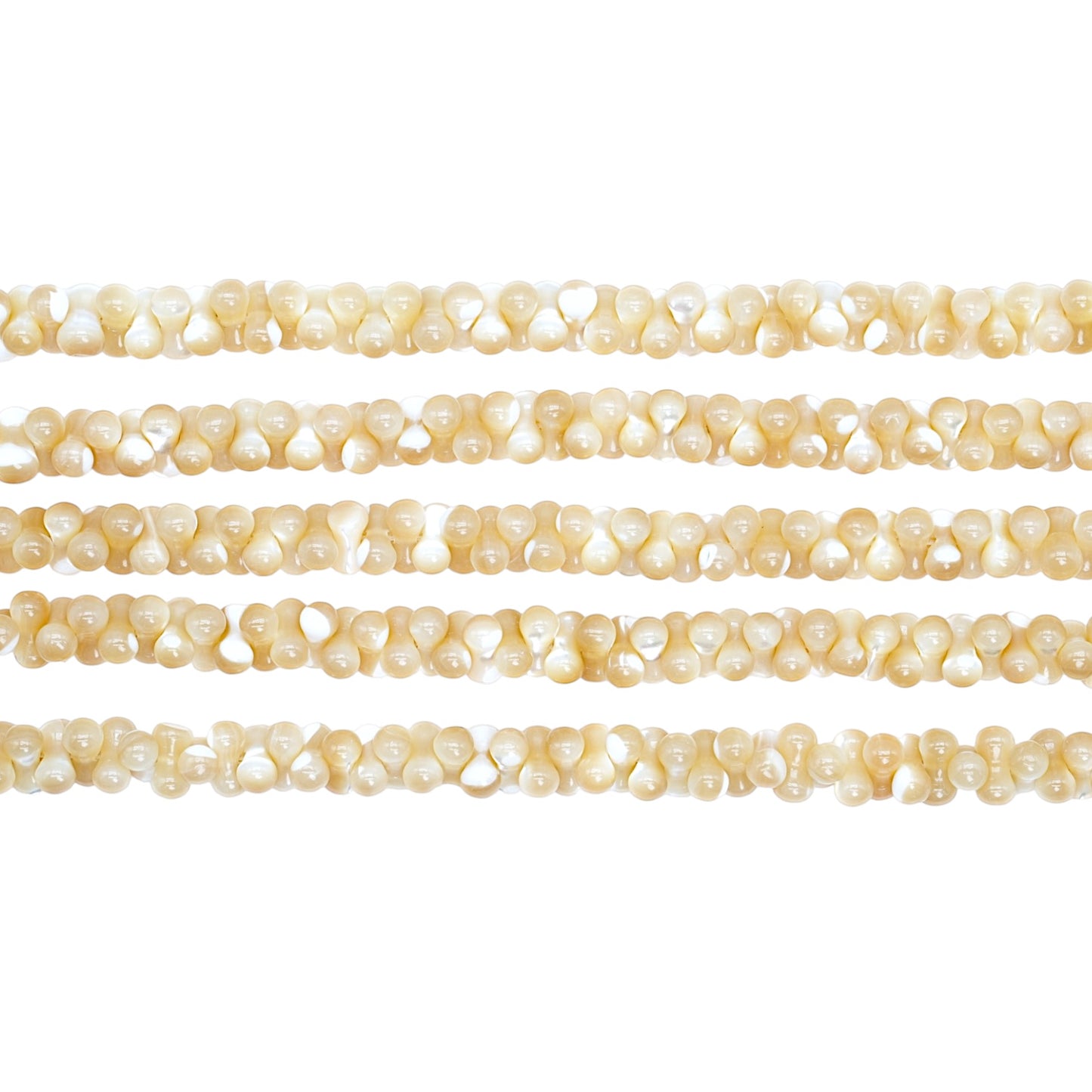 Gold mother-of-pearl thread 6x6 mm