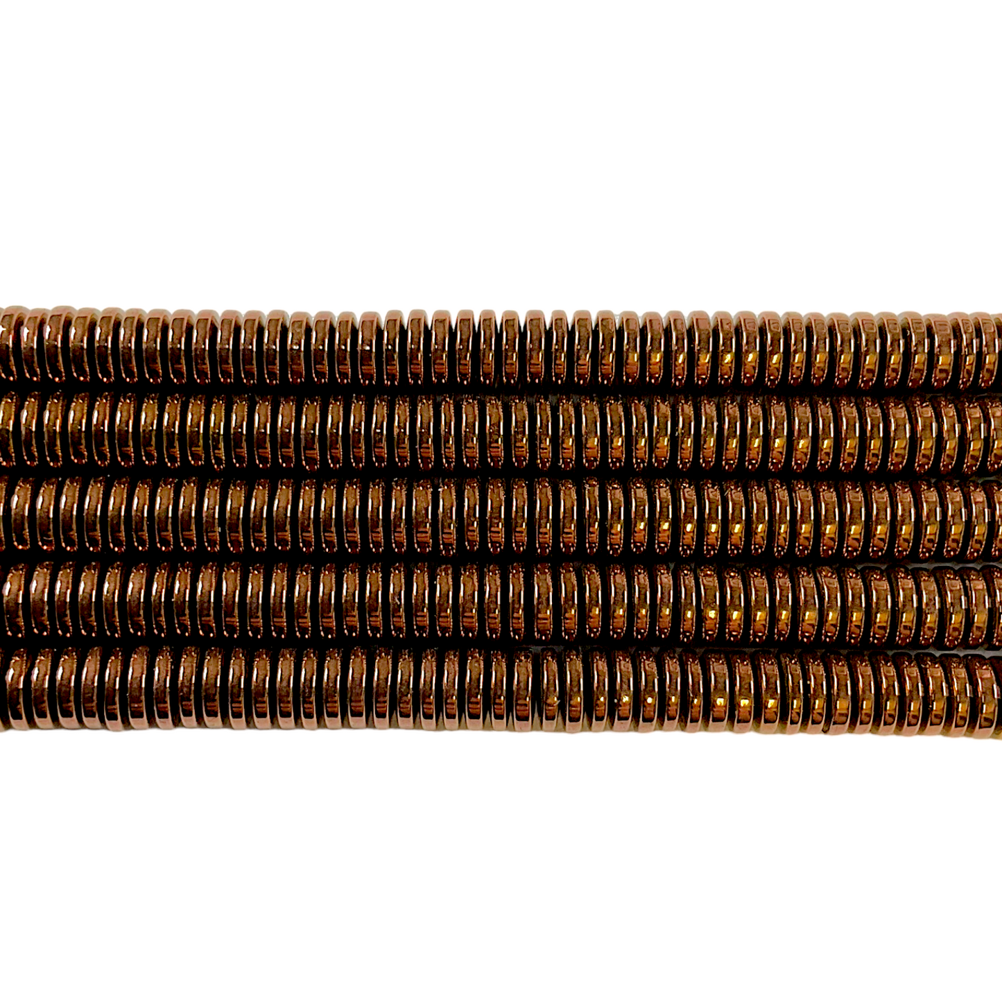 Fil de perle Hématite electroplaqué bronze HEB-17