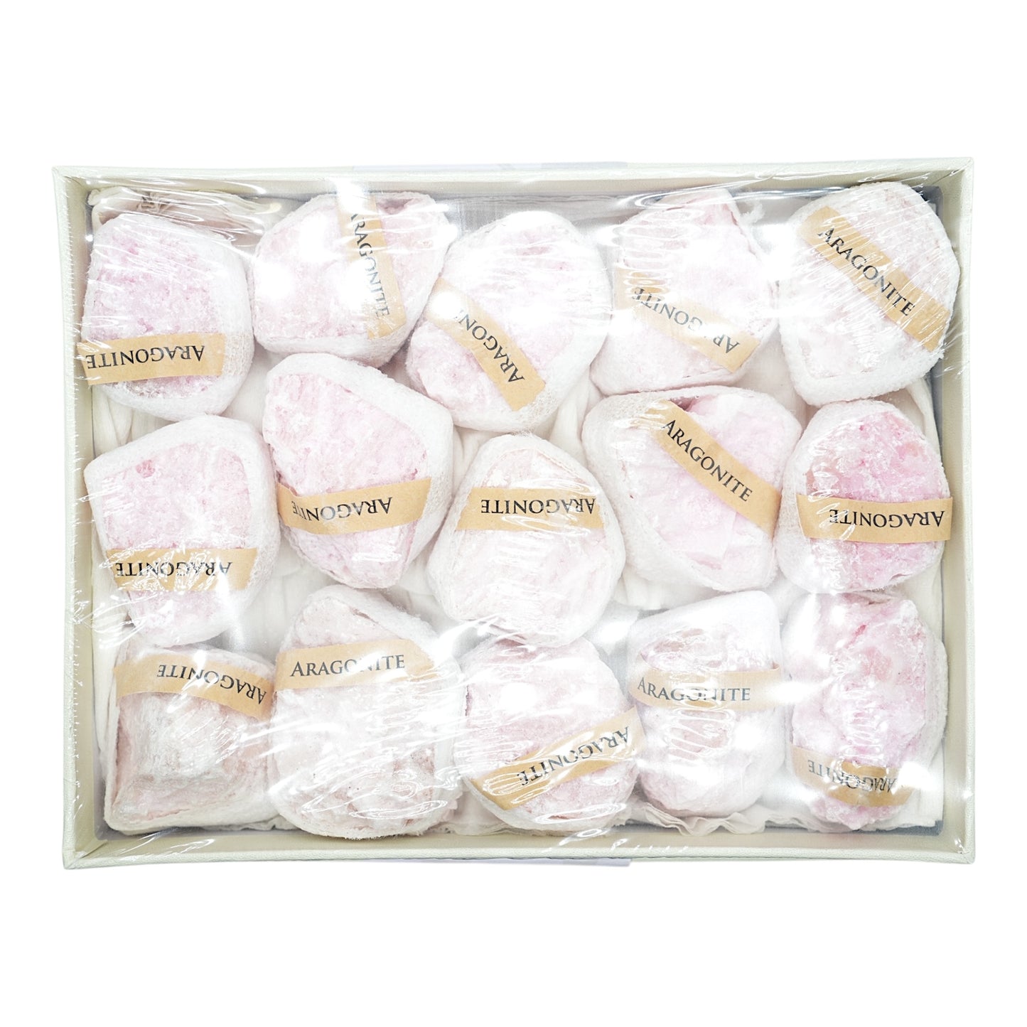 Boîte de Aragonite rose 18x14x4 cm N°34