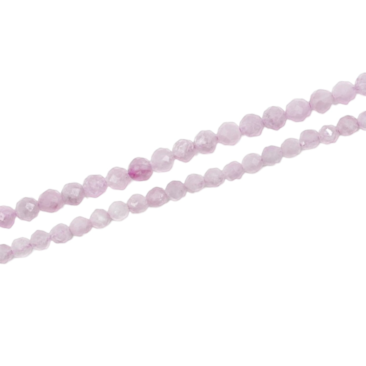 Fil de perles facettées Kunzite AAA
