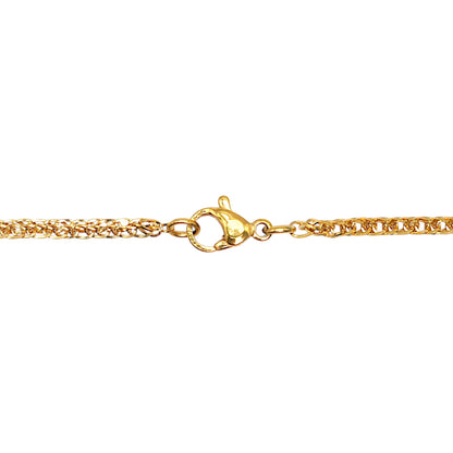 10 chaînes en acier inoxydable dorée modèle 17
