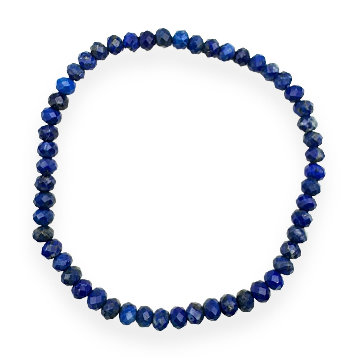 Blaues Calcédonian -Armband Facetten