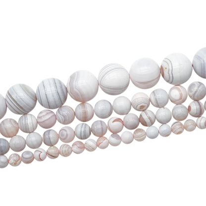 Grey Botswana Agate bead strand AA