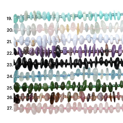 Fil de pierre baroque 5x12 mm (27 pierres disponibles)