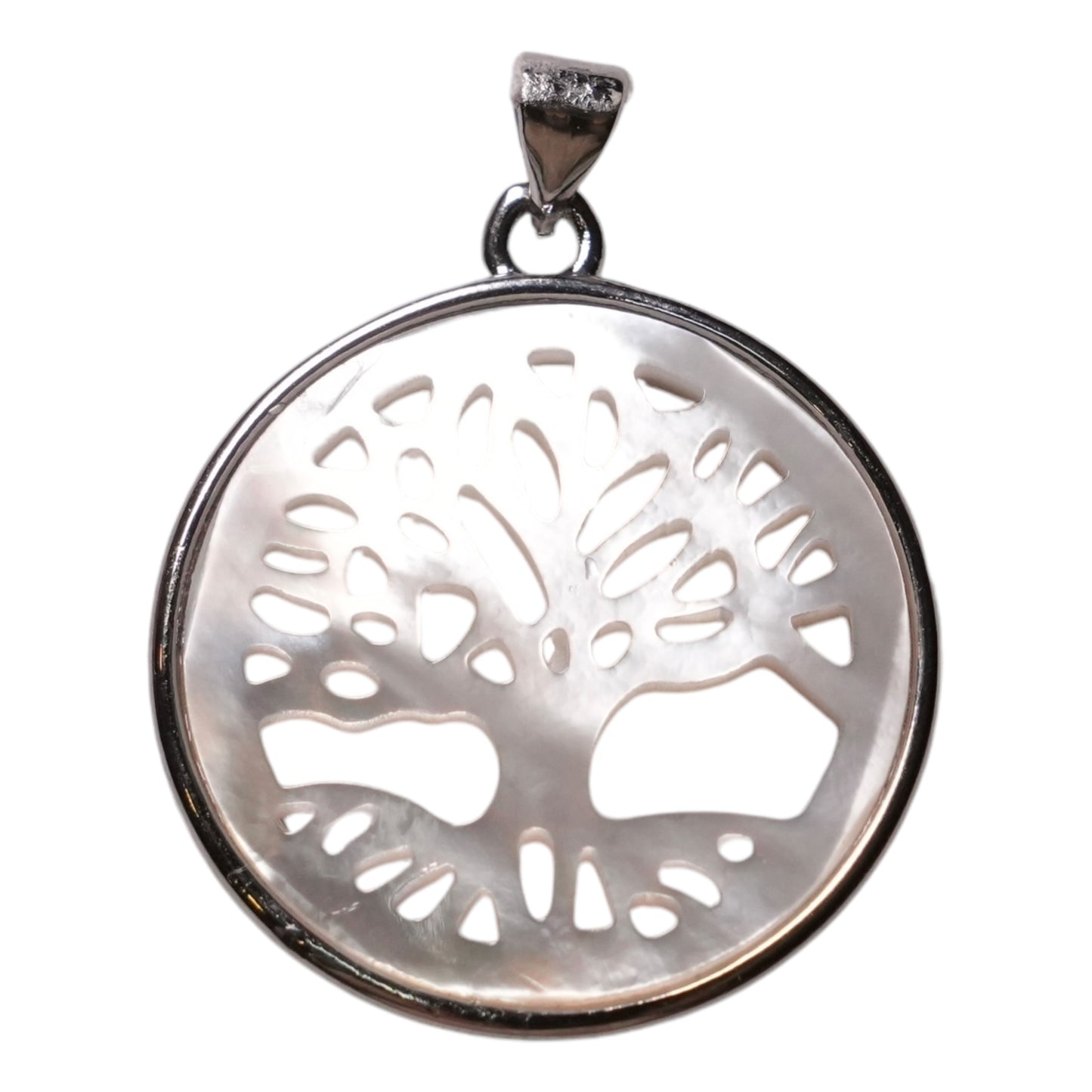 Pendentif Arbre de vie nacre/abalone 2,5 cm