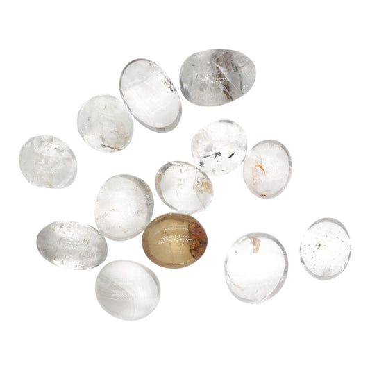 Pierre roulée en quartz lodolite