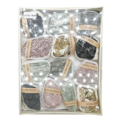 Boîte de Mica brute 18x14x4 cm (n°23)